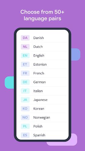 Lingvist: Learn Languages Fast ဖန်သားပြင်ဓာတ်ပုံ 1