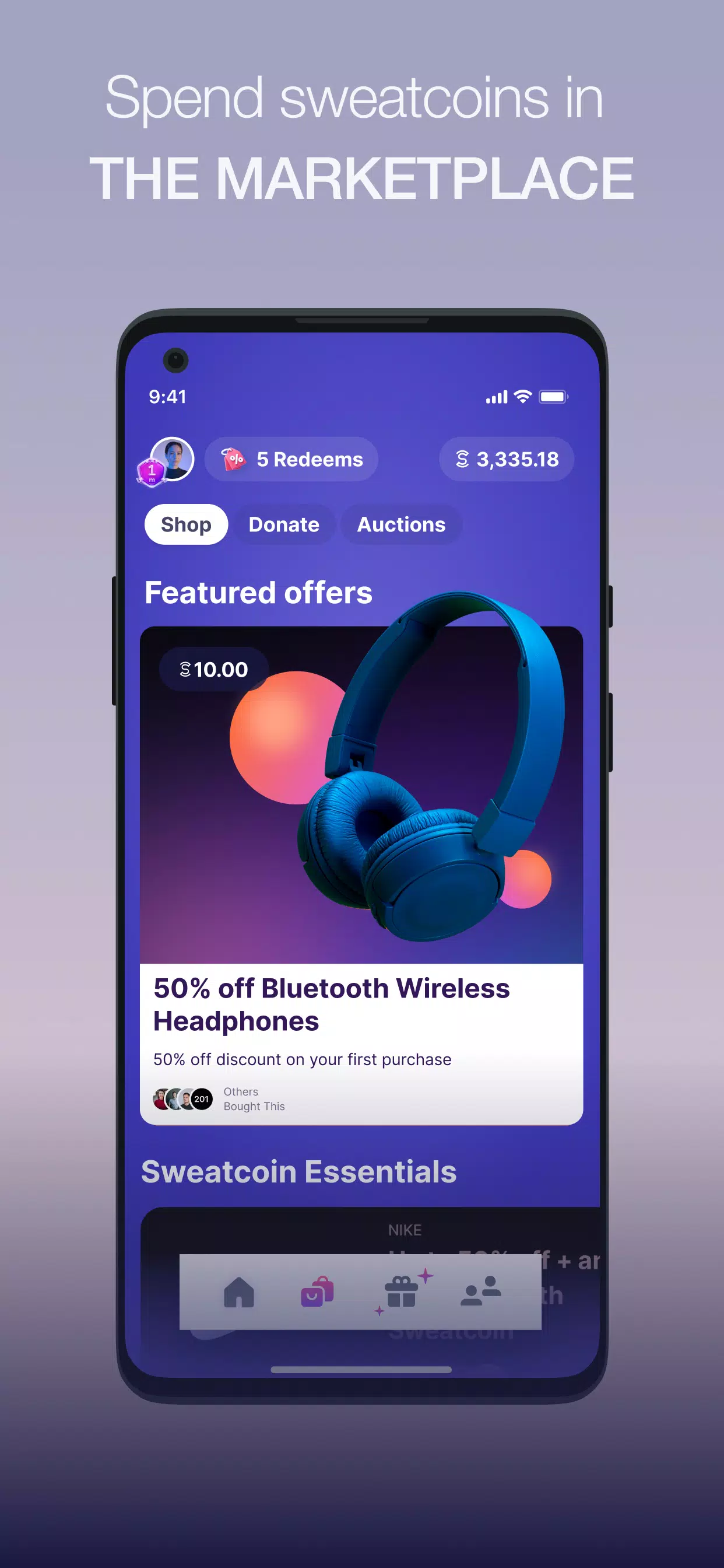 Sweatcoin 歩数トラッカー スクリーンショット 3