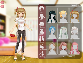Anime Girl Creator & Dress Up Captura de tela 1