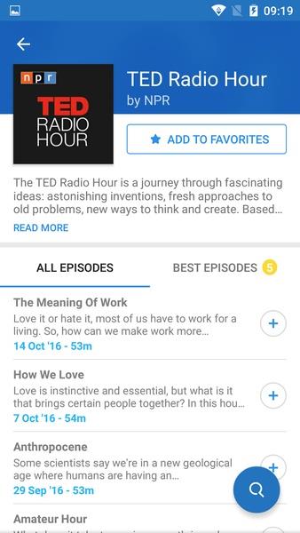 Podcast App Schermafbeelding 2