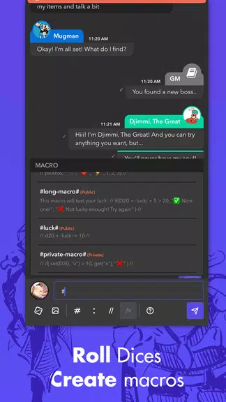 mRPG - Chat app to play RPGs 스크린샷 3