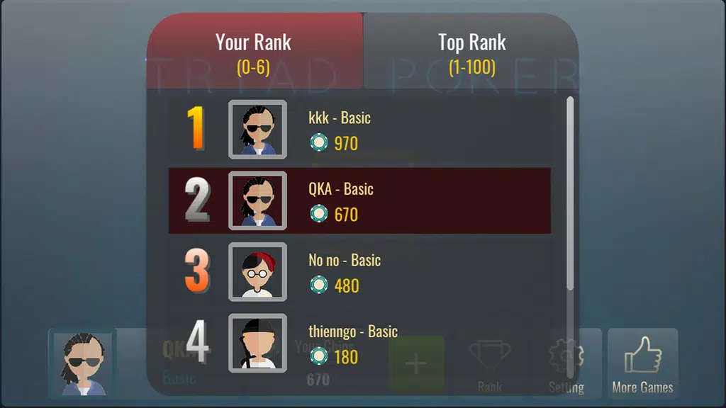 Lieng Offline - Triad Poker 3 স্ক্রিনশট 1