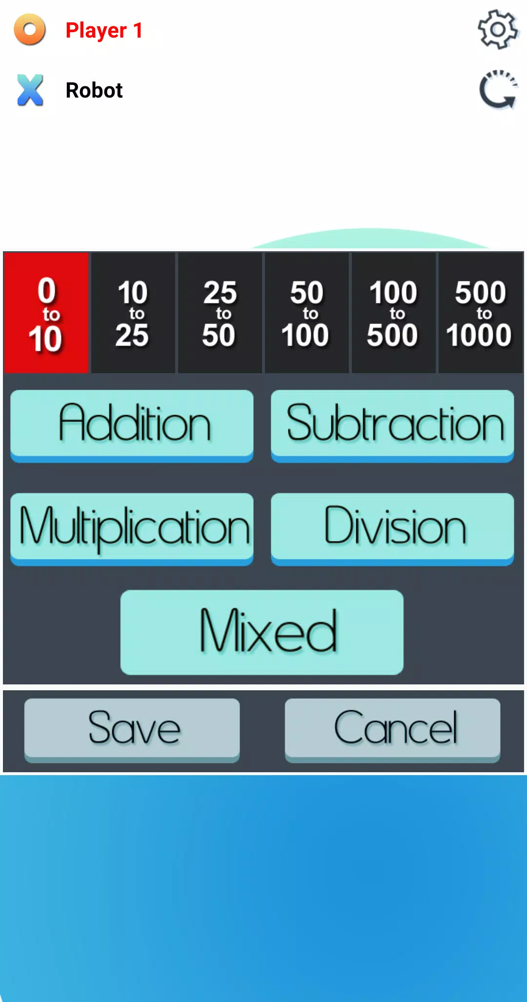 Tic Tac Toe: A Math Game ဖန်သားပြင်ဓာတ်ပုံ 3