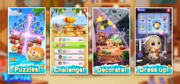 Babytopia match-3 puzzle game featuring colorful baby customization
