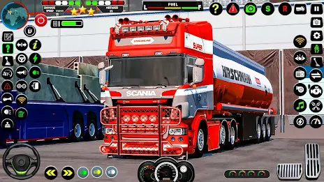 US Oil Tanker Truck Drive Sim Tangkapan skrin 1