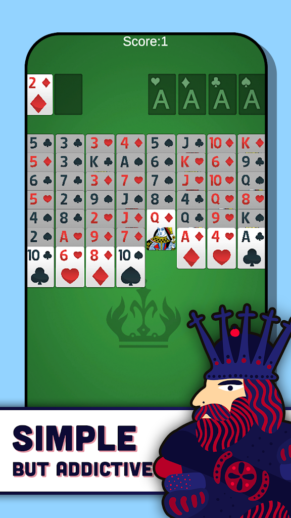FreeCell Solitaire - Card Schermafbeelding 2
