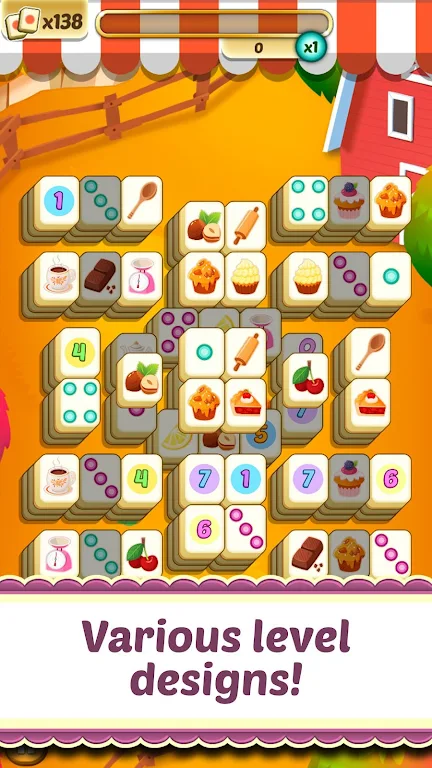 Mahjong Solitaire Cupcake Bake ภาพหน้าจอ 2