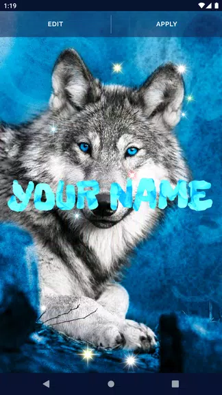 Night Wolf Live Wallpaper Zrzut ekranu 1
