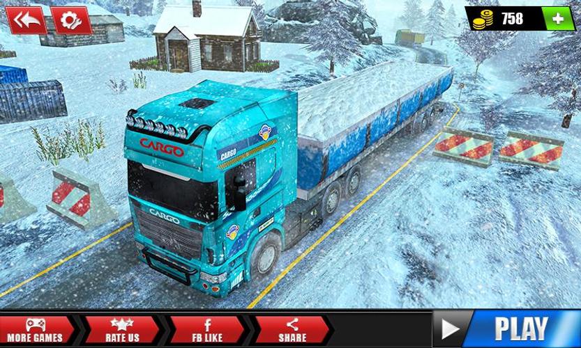 Offroad Snow Trailer Truck Dri Capture d'écran 0