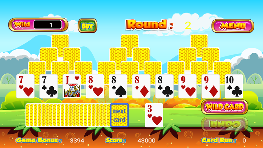 Tri Towers Tri Peaks Solitaire ภาพหน้าจอ 1
