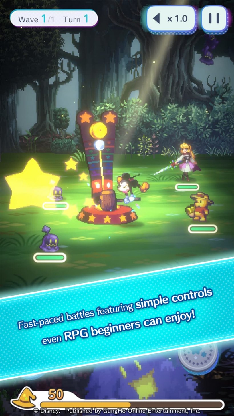迪士尼像素 RPG 的遊戲玩法
