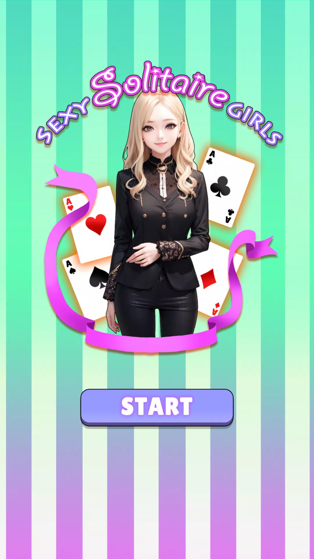 Sexy solitaire girls: ani card Capture d'écran 0