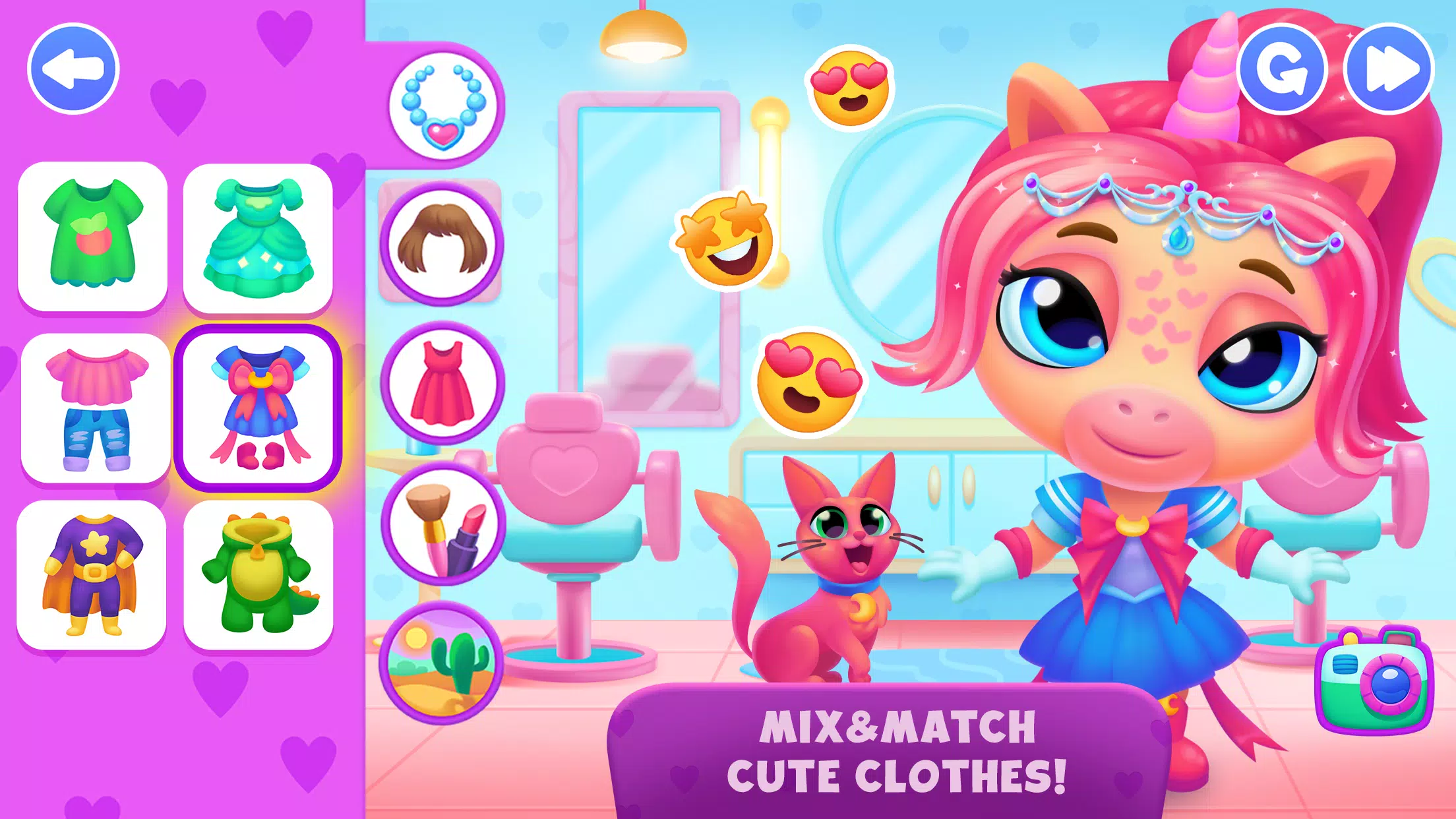 Schermata Unicorn Dress up games kids 2