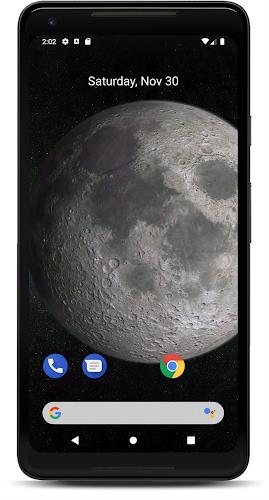 Moon 3D Live Wallpaper Tangkapan skrin 2