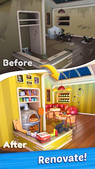 Merge Fever: Merge & Design! Mod स्क्रीनशॉट 1
