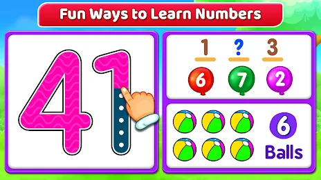 123 Numbers - Count & Tracing Tangkapan skrin 1