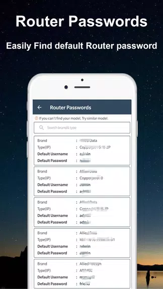 Default WiFi Router Passwords应用截图第1张