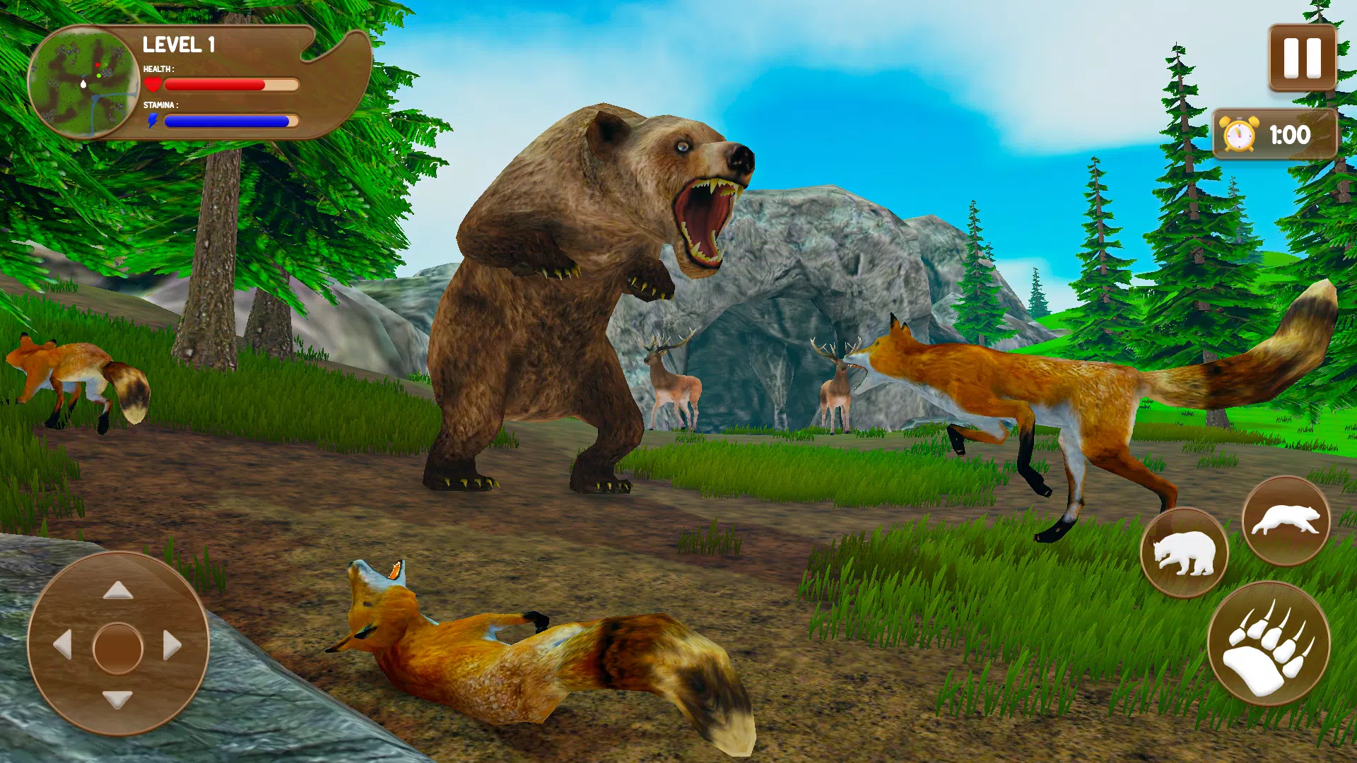 Bear Games: Bear Simulator 3D應用截圖第1張
