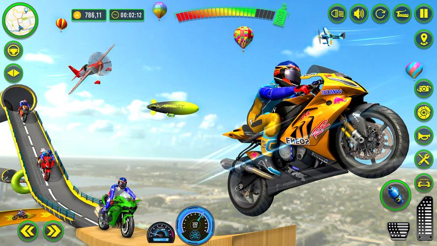 Mega Ramp Stunts Bike Games 3d應用截圖第1張