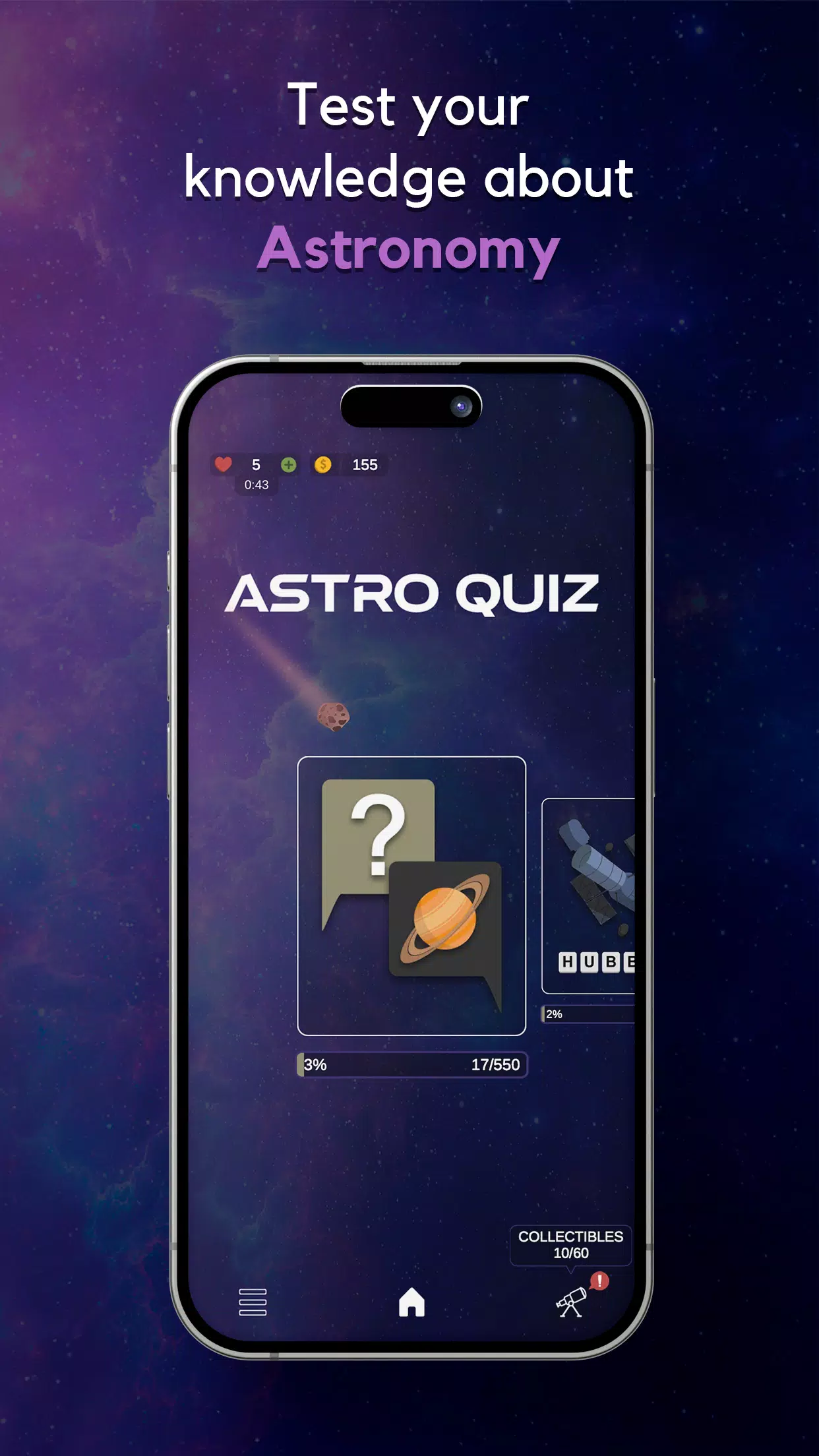AstroQuiz - Learn Astronomy Captura de tela 0