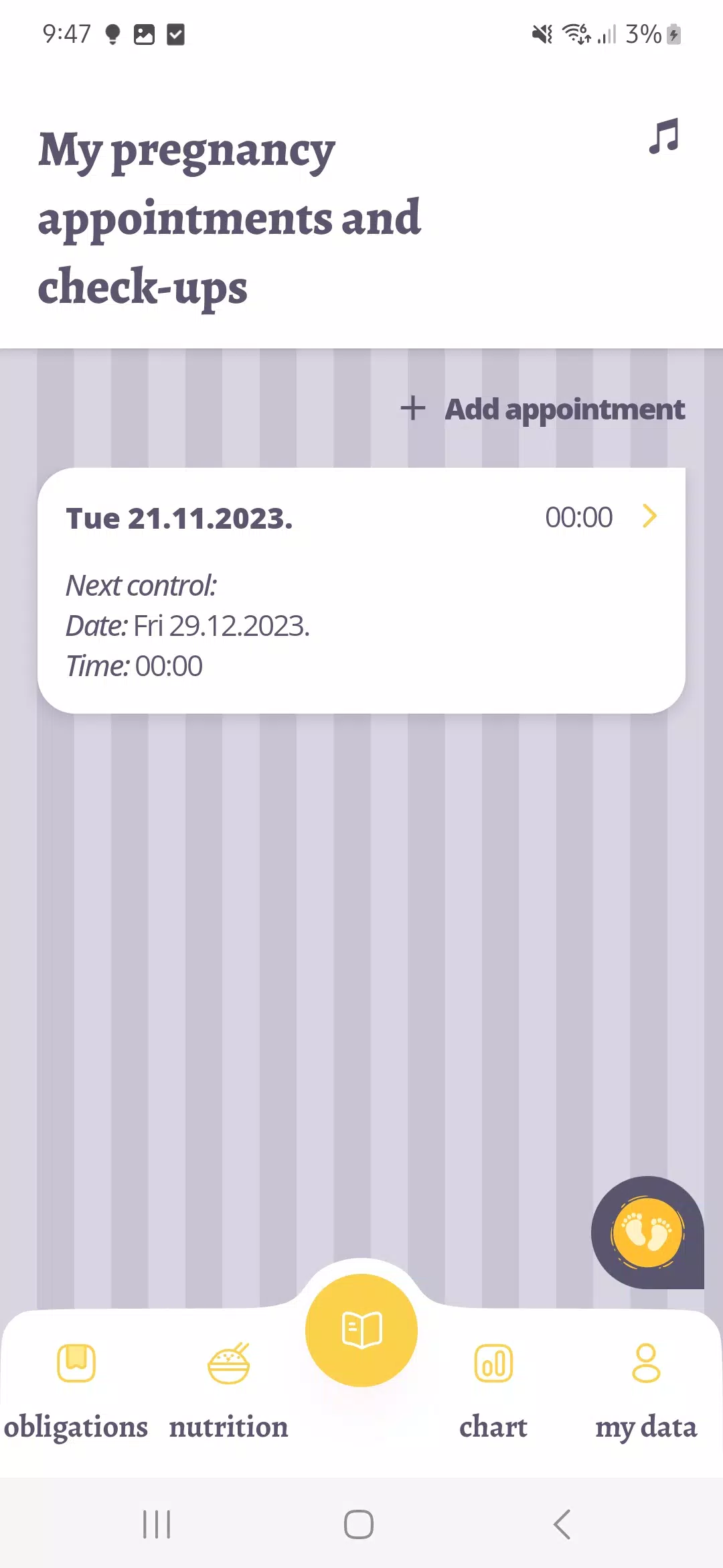 My Pregnancy Journal Schermafbeelding 3