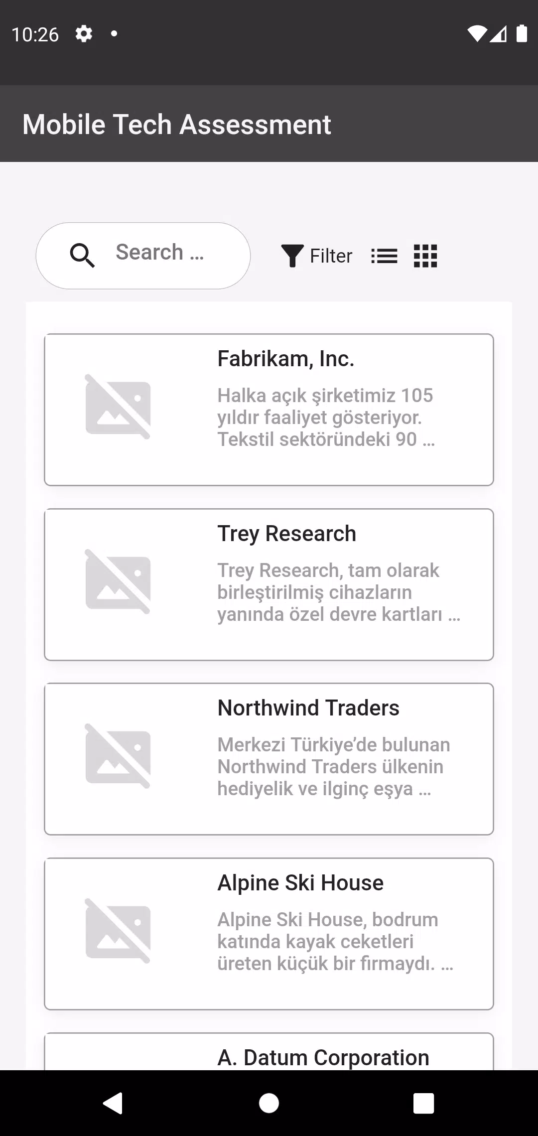 Flutter Tech Assessment应用截图第0张