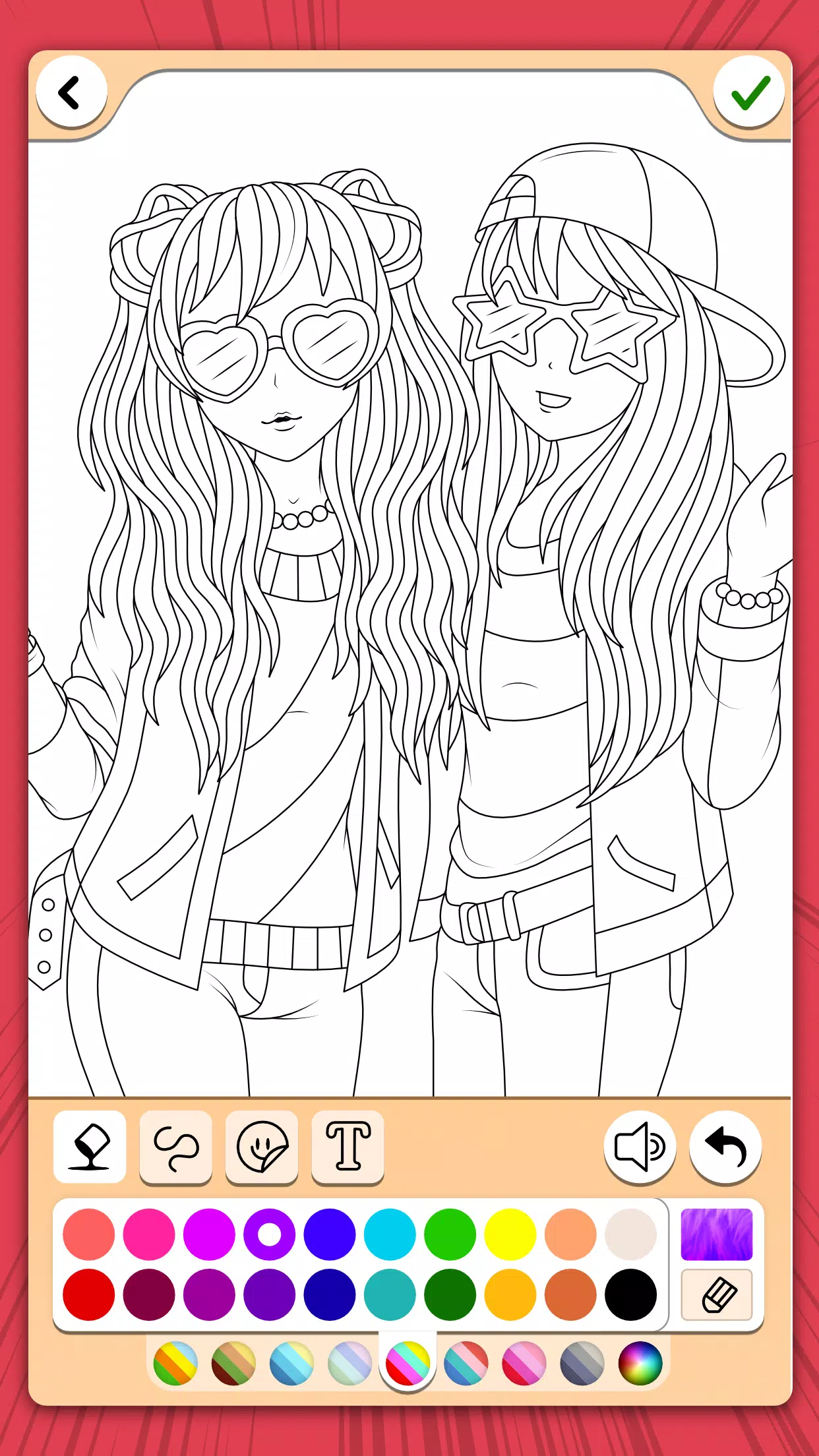 Manga Coloring Book Ekran Görüntüsü 3