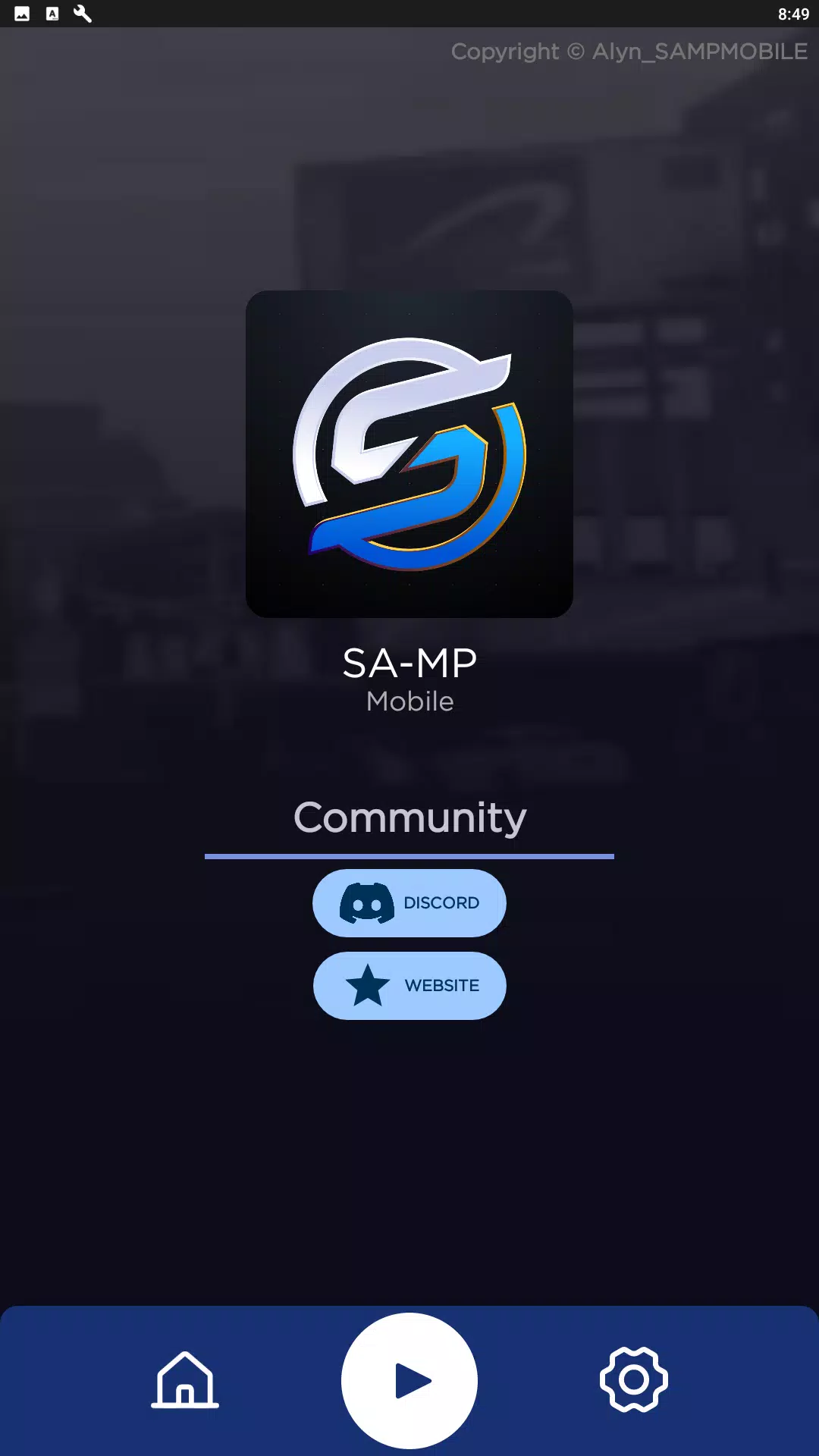 Alyn SA-MP Mobile Launcher 스크린샷 0