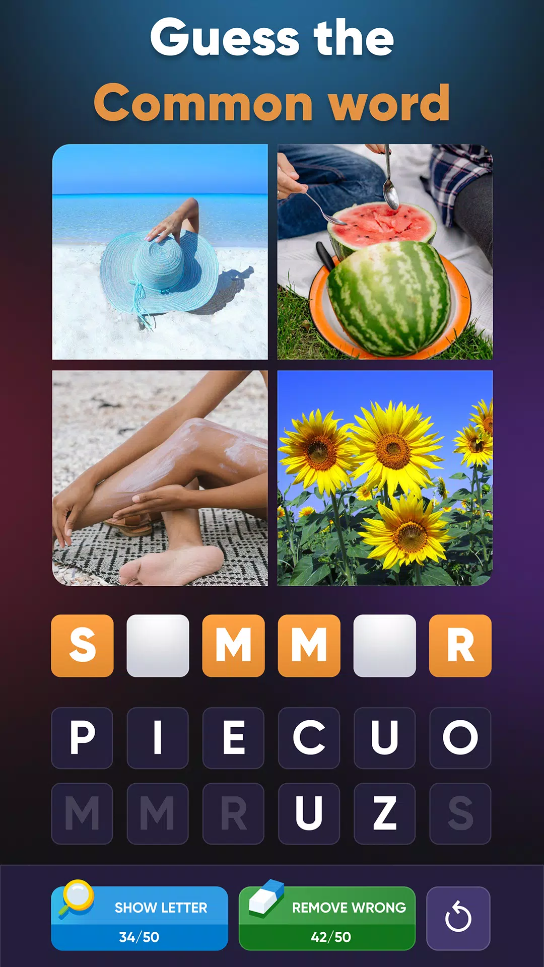 4 Pics Association Word Puzzle應用截圖第0張