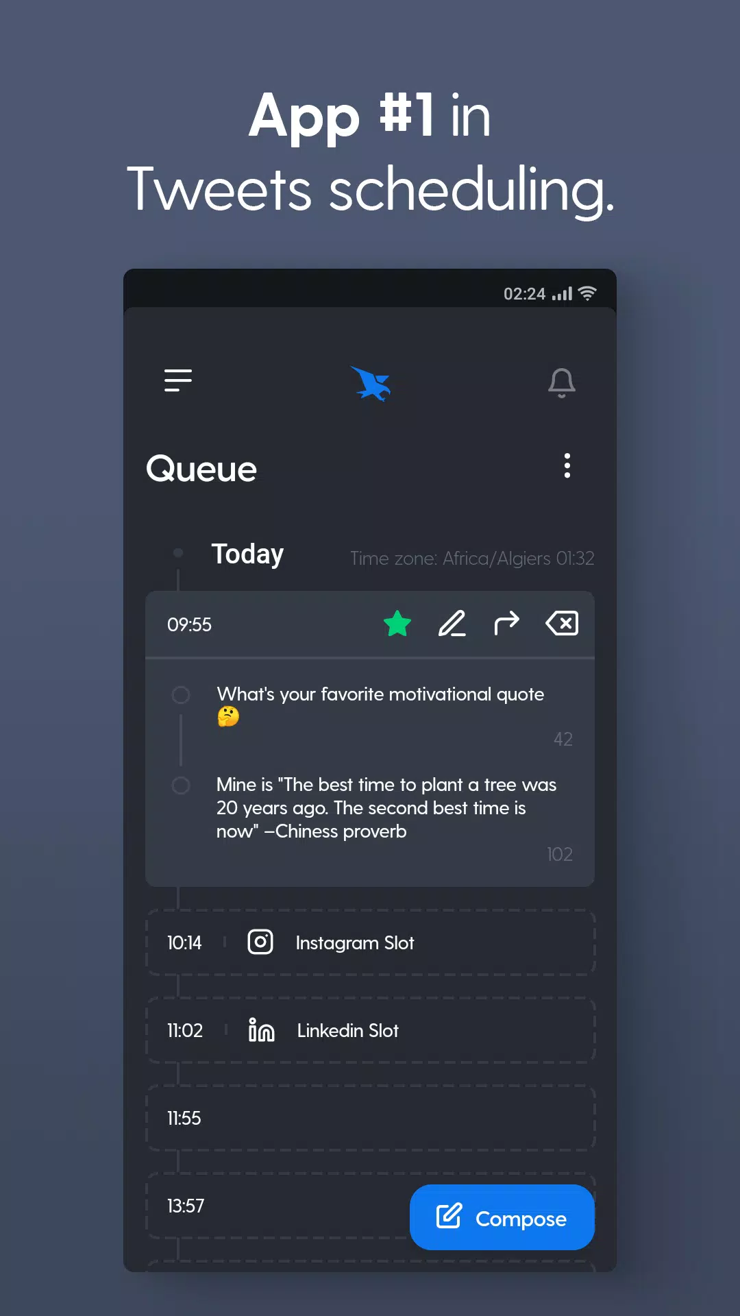 Hypefury - Companion app 스크린샷 1