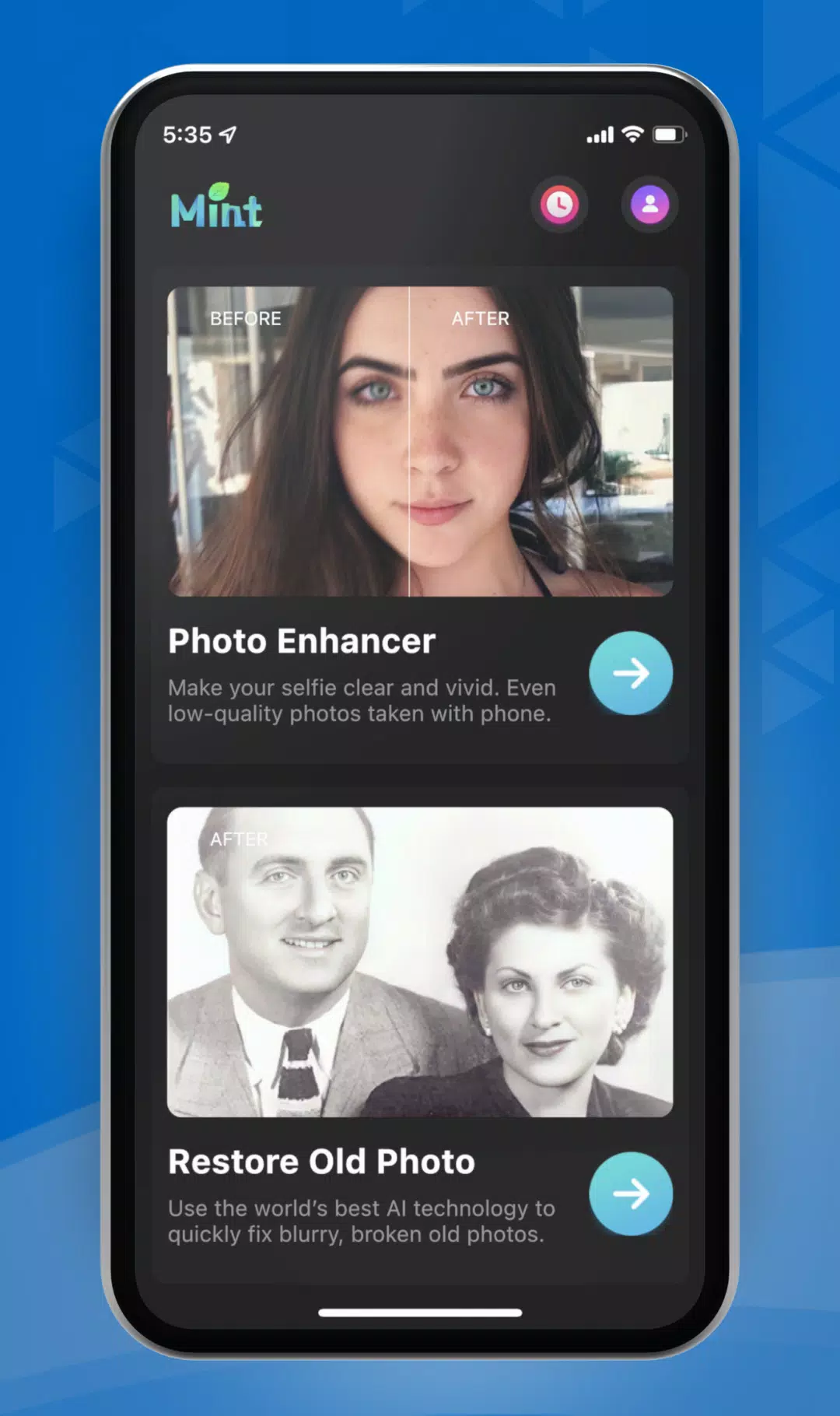 MintAI - Photo Enhancer Remini Скриншот 2