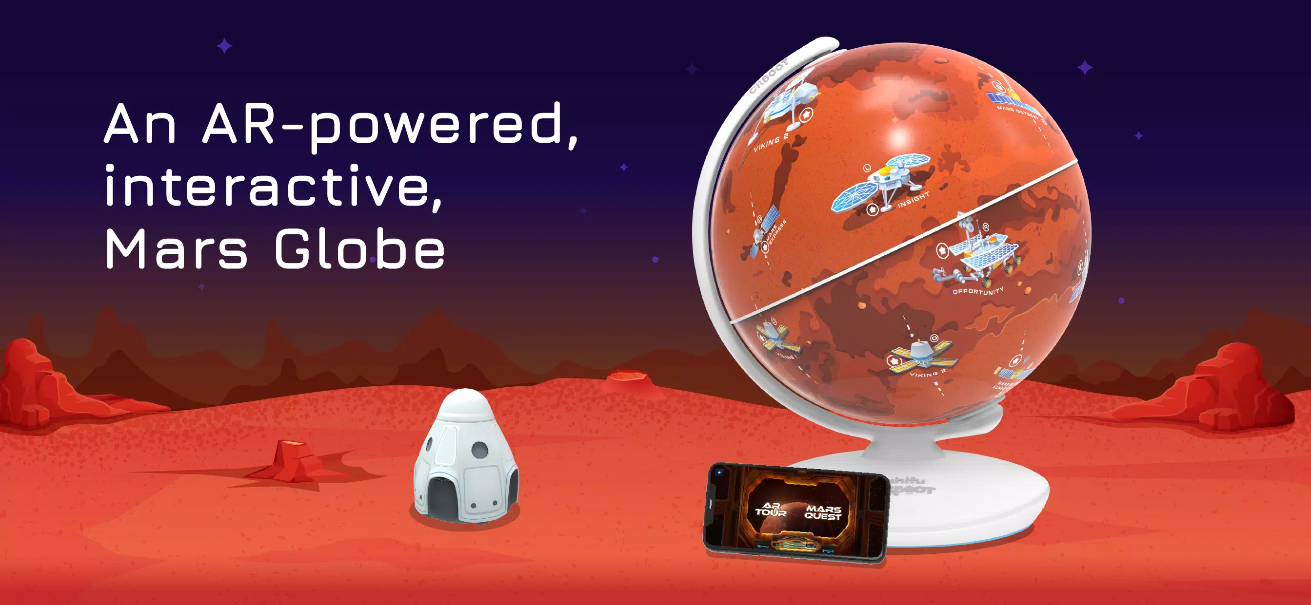 Orboot Mars AR by PlayShifu ဖန်သားပြင်ဓာတ်ပုံ 0