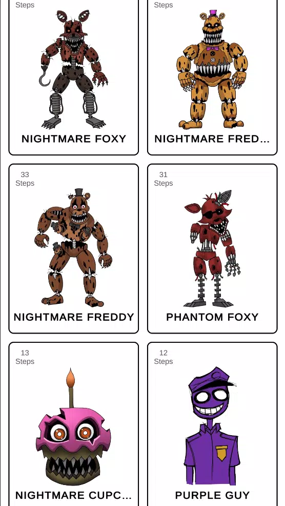 How to draw fnaffs ဖန်သားပြင်ဓာတ်ပုံ 3