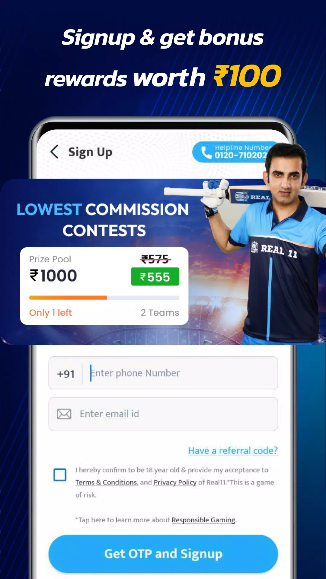 Real11: Play Fantasy Cricket Zrzut ekranu 2