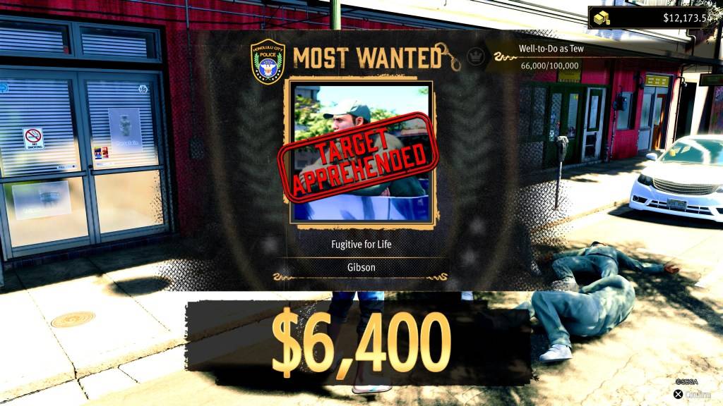 드래곤처럼 바운티 완성 화면 : 하와이의 해적 야쿠자