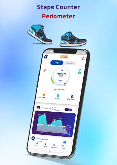 Rashaqa: Steps,Calorie counter ဖန်သားပြင်ဓာတ်ပုံ 2