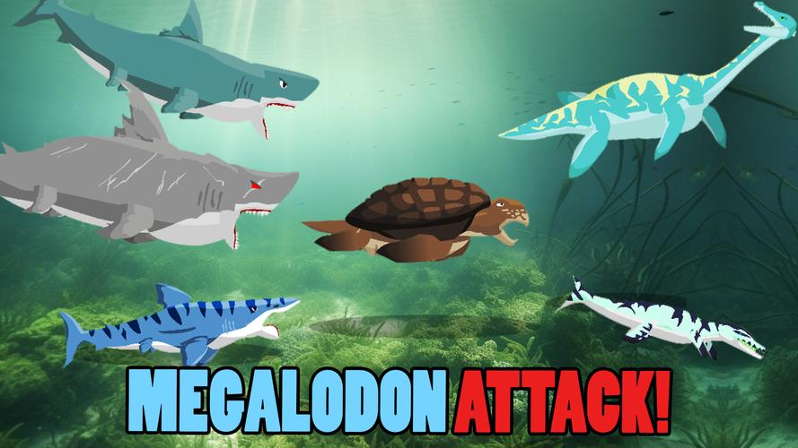 Megalodon Fights Sea Monsters Captura de pantalla 0