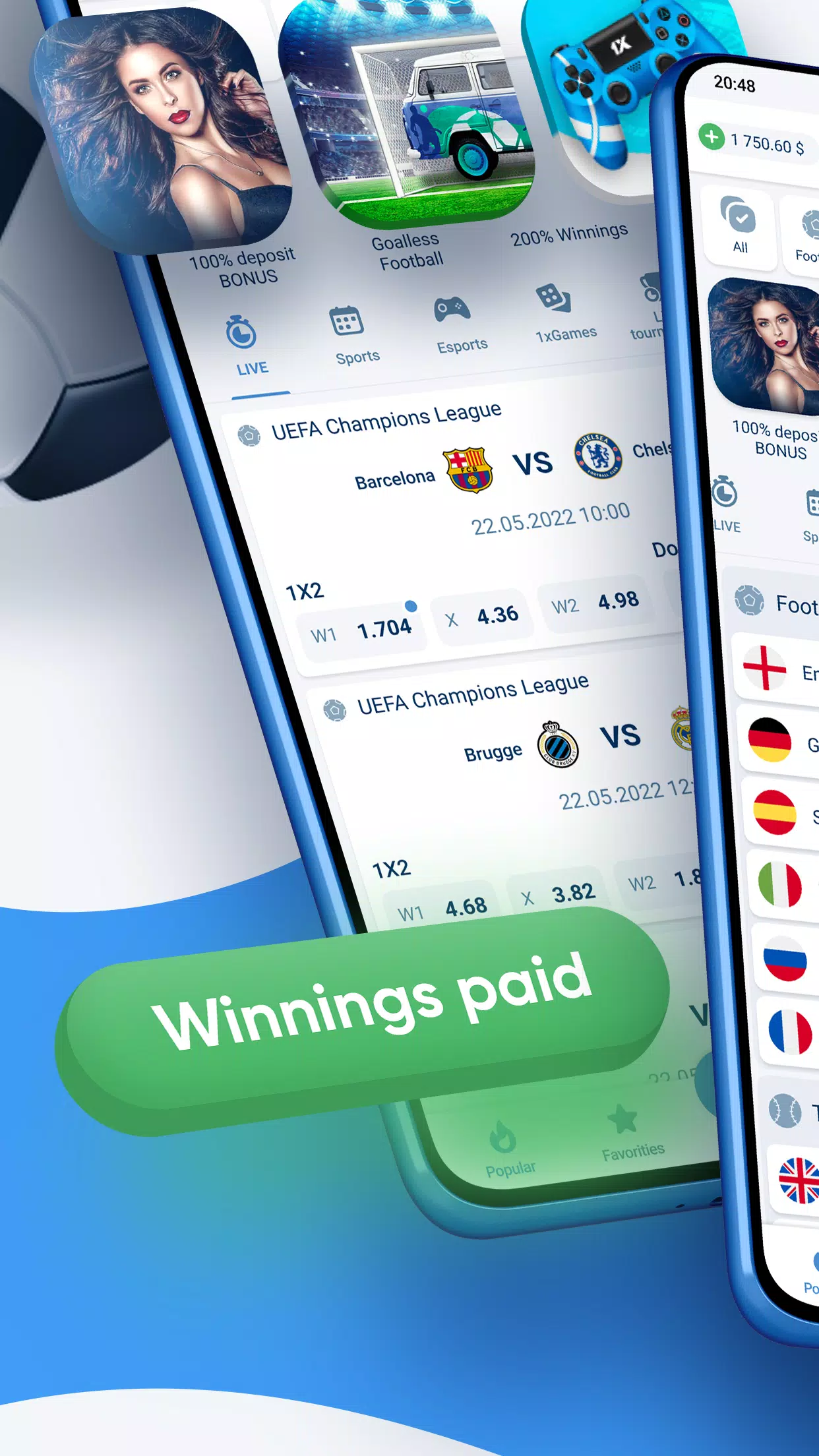 1xBet ﹣Sports Betting Ảnh chụp màn hình 1
