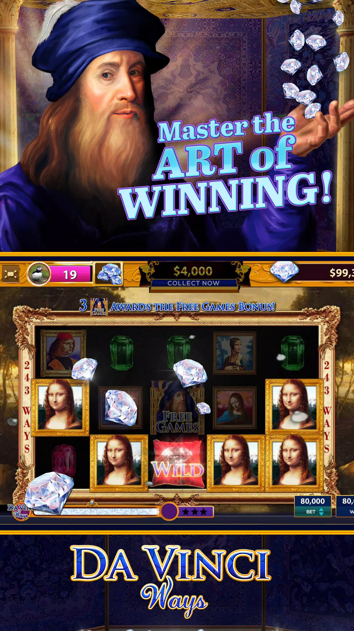 Da Vinci Diamonds Casino應用截圖第1張