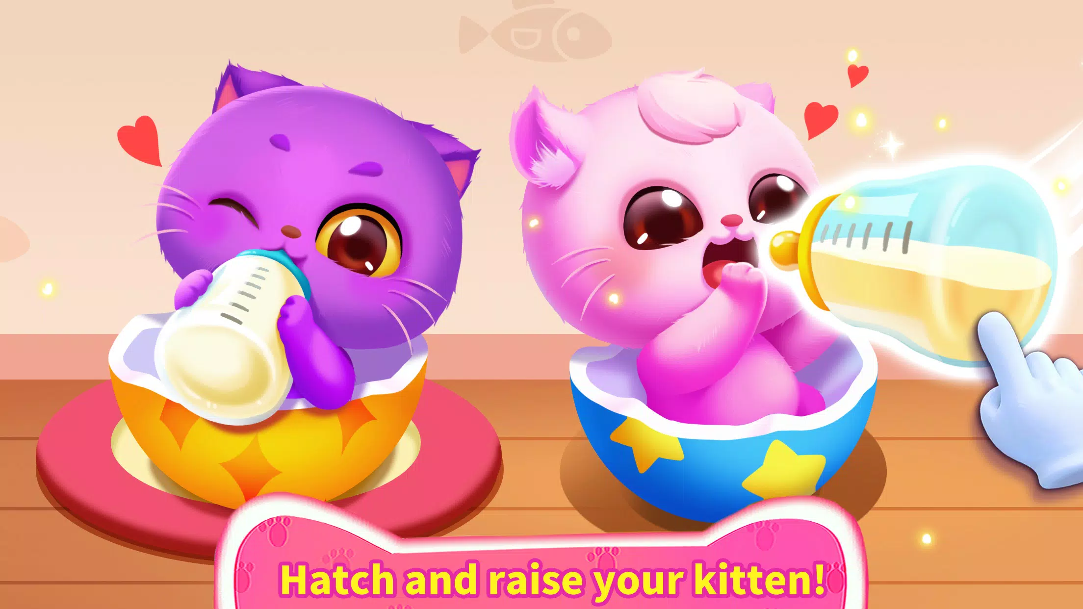 Little Panda's Cat Game Tangkapan skrin 1