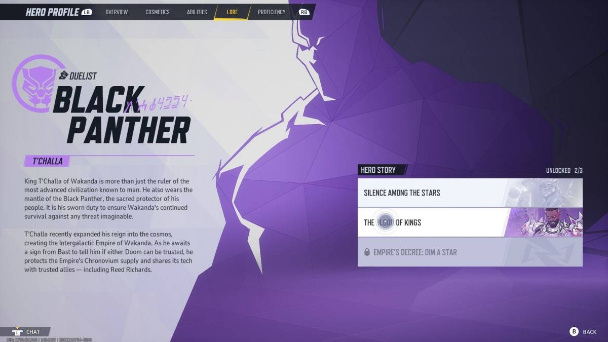 Challenge Black Panther Lore dans Marvel Rivals