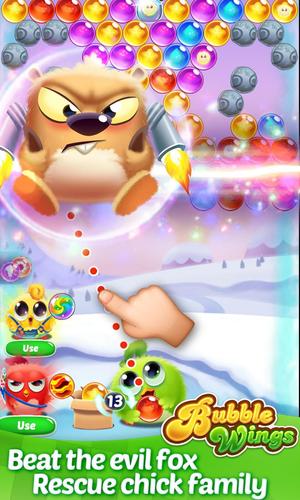 Bubble Wings: bubble shooter Captura de pantalla 1