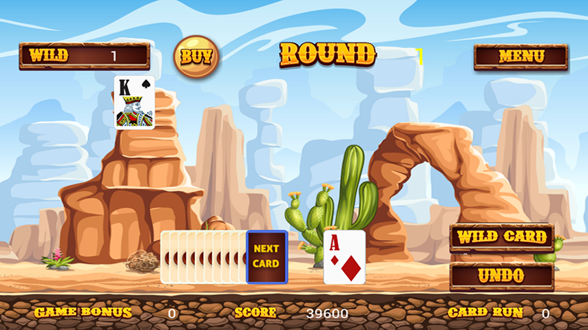 Wild West Tri Peaks Solitaire應用截圖第1張