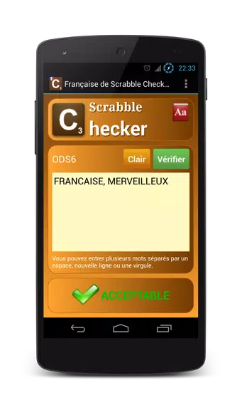 Word Checker - French Zrzut ekranu 0