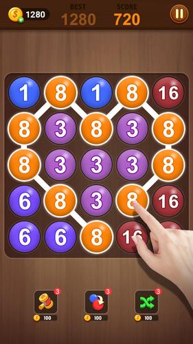Merge bubble - Number game Capture d'écran 3
