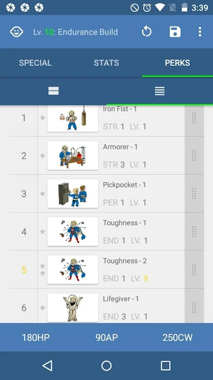 StatMan - FO4 Build Planner应用截图第3张