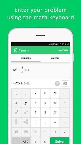Cymath - Math Problem Solver Capture d'écran 2