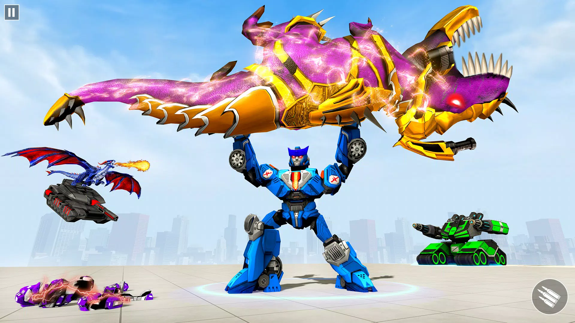 Dino Robot Car Transform Game应用截图第3张