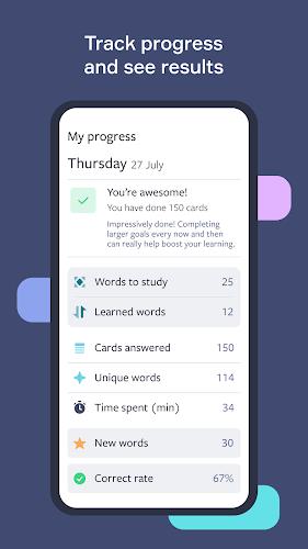 Lingvist: Learn Languages Fast ဖန်သားပြင်ဓာတ်ပုံ 3