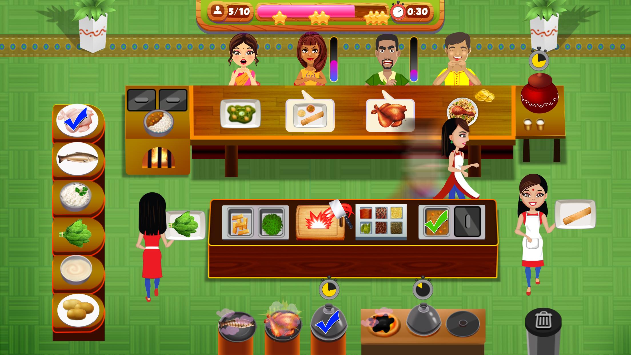 Indian Food Cooking Restaurant Tangkapan skrin 1